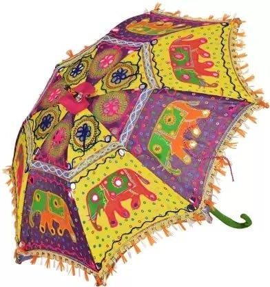 Handmade Embroidery Work Indian Umbrella For Wedding Decoration Hanging Indian Wedding Umbrella Handmade Umbrella Decorations Vi