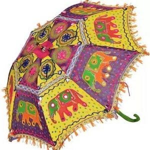 Handmade Embroidery Work Indian Umbrella For Wedding Decoration Hanging Indian Wedding Umbrella Handmade Umbrella Decorations Vi