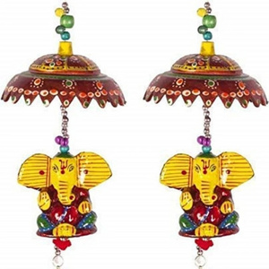 Indian Traditional Wall Hanging For Home Decoration Designer Ganesh And Elephant Door Hanger Event Mehndi Decor And Wedding