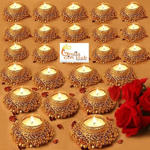 Home Decoration Handmade Gift Items Return Gift Diyas Candle Holders Tealight Holder Table Top Centerpieces Candles