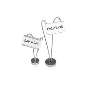 Brochure Holder Portable Foldable Literature Rack For Trade show Magazine Rack Menu Holder Silver Plated Round Tall For Hotels