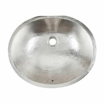 Kitchen Stainless Steel Sink Single Bowl Handmade Nickel Plated Round Shape Farmhouse Hotel & Restaurants With High Quality Used