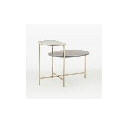 Top Dining Table Hospitality Furniture For Sale Modern Shiny Gold Plated Legs Round Shape With Marble Top Handcrafted Show Piece