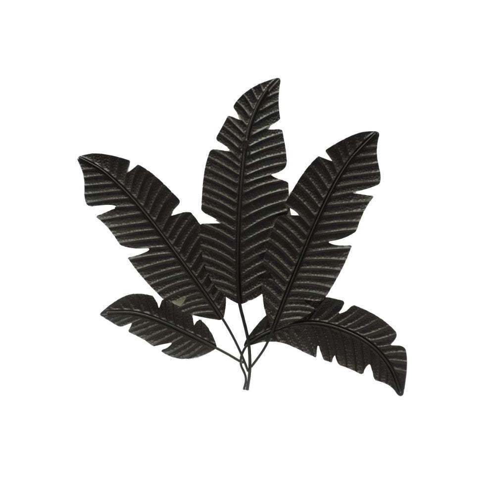 New Wall Decorative Home Decor Art Minimalist Design Metal Luxury Wall For Caffey Frame Art Black Plated Leaf Design Handcrafted