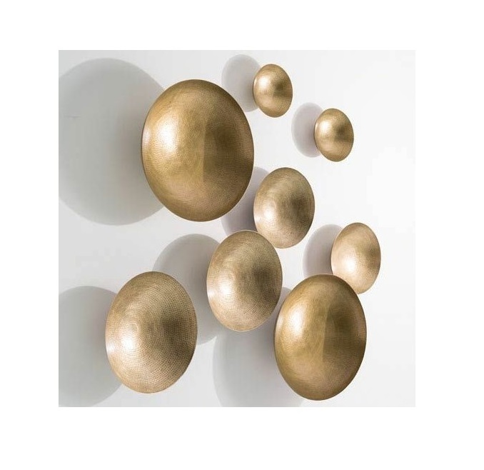 Modern Living Room Wall Decoration Luxury Gold Plated Round Shape For Bedroom Living Room Guest Room & Farmhouse Wall Accents