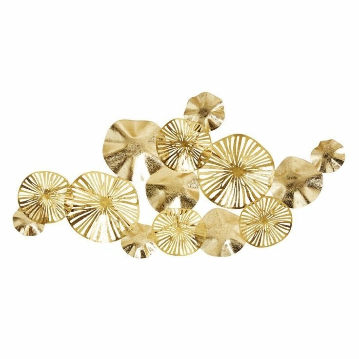 Modern Living Room Wall Decoration Luxury Gold Plated Round Shape For Bedroom Living Room Guest Room & Farmhouse Wall Accents