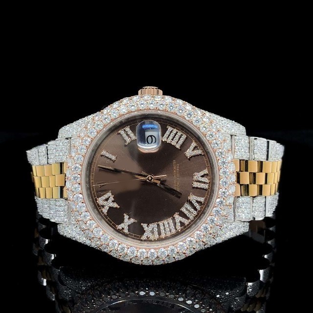 Pass Diamond Pen Tester Men Custom Brand Luxury Wrist Watch Bling Iced Out VVS Moissanite Diamond Watch