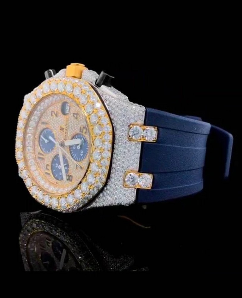 custom luxury stone gold girl watch hip hop jewelry moissanite diamond ice out fashion hip hop moissanite watch