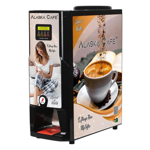 Top Selling Alaska Cafe 2 Lane Coffee Vending Machine with sleek and stylish design from Indian Manufacturer