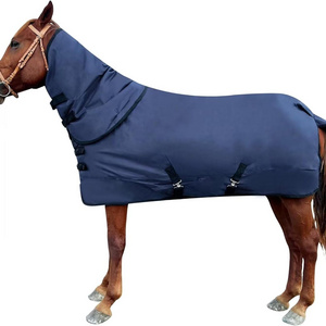 Waterproof Horse Turnout Blanket Heavy 1200D Ripstop Horse Winter Blanket Sheet 400g Fill with Detachable Neck Cover