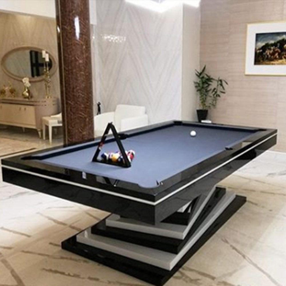 Wholesale Factory Customized 8ft 9ft 10ft 12ft Carom Biliard Pool Table For Sale Pool Table Slate Billiards with Led Pool Lamp L