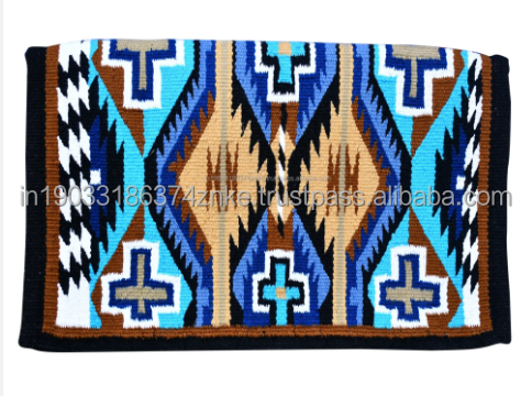 INDIAN SUPPLIER WESTERN RANCH PAD SADDLE BLANKET SADDLE BLANKET TIGHT WEAVING SADDLE BLANKET