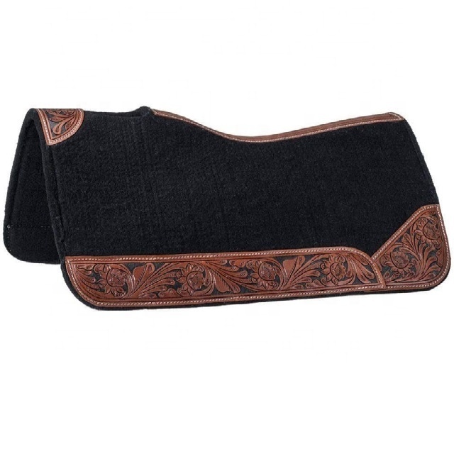 premium Horse Western Saddle pad portable and Premium Felt Saddle Pad For Horse in Leather Work Classic Design Felt Saddle Pad