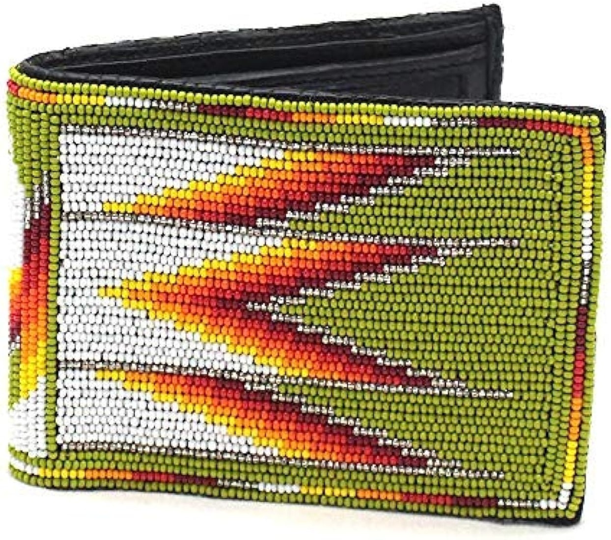 Southwestern Beaded Leather Wallets for Men Bifold Genuine Leather Wallets Gift Western Handmade Unisex OEM Box Bulk Style PCS