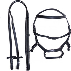 PORTABLE MICKLEM BRIDLE MADE FROM GOOD QUALITY DD LEATHER WITH SOFT LEATHER PADDING AND ANTI GRIP REINS