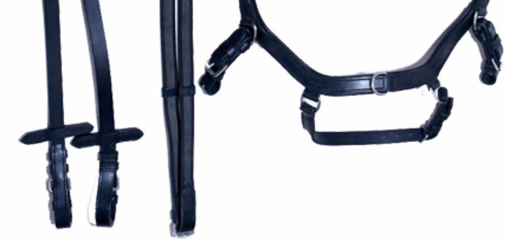 PORTABLE MICKLEM BRIDLE MADE FROM GOOD QUALITY DD LEATHER WITH SOFT LEATHER PADDING AND ANTI GRIP REINS