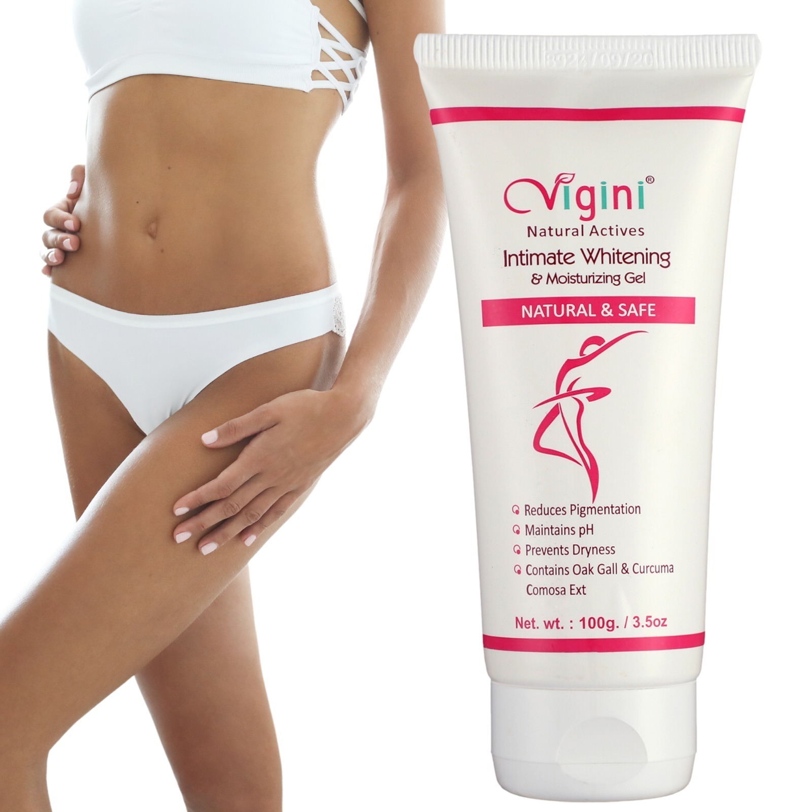 Vigini 100% Natural Intimate Area Private Part Vaginal Vagina Lightening Whitening Gel for Women Removes Dark Sport Skin Care