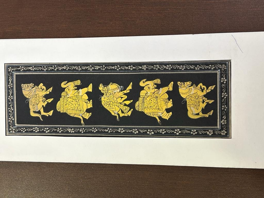 handmade handcrafted Aluminium Gold colour wall hanging wall decoration animal paintings wall with wholesale price from India