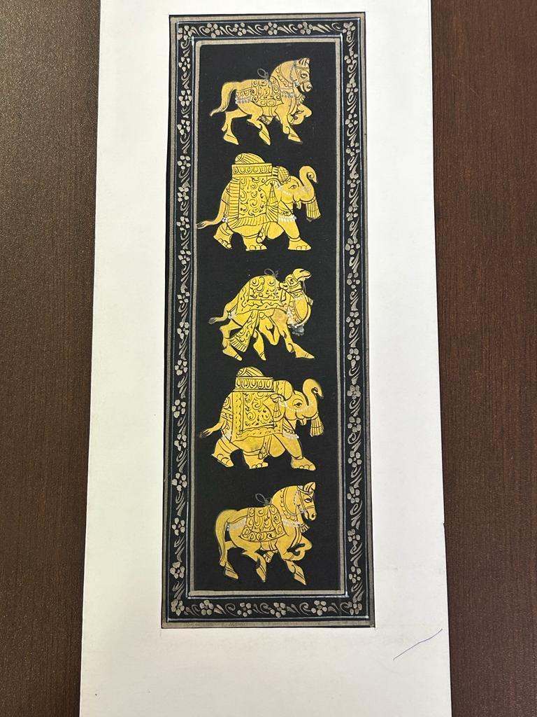 handmade handcrafted Aluminium Gold colour wall hanging wall decoration animal paintings wall with wholesale price from India