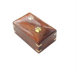 Small Walnut Wood Memory Keepsake Box Wooden Trinkets Treasure Jewelry Storage Box with Hinged Lid