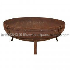 OEM ODM Customized Fire Pit With Abstract pattern Top Selling Made In India BBQ Grill Fire Pit For Indoor Outdoor uses