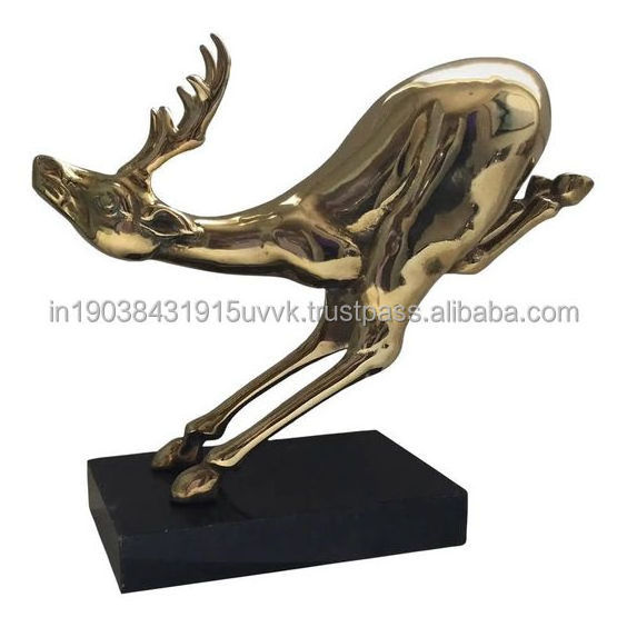 Gold Plated Aluminum Innocent Elephant Solid Kids Toy Sculpture Metal Sculpture For Nesting Coffee Tabletop Display