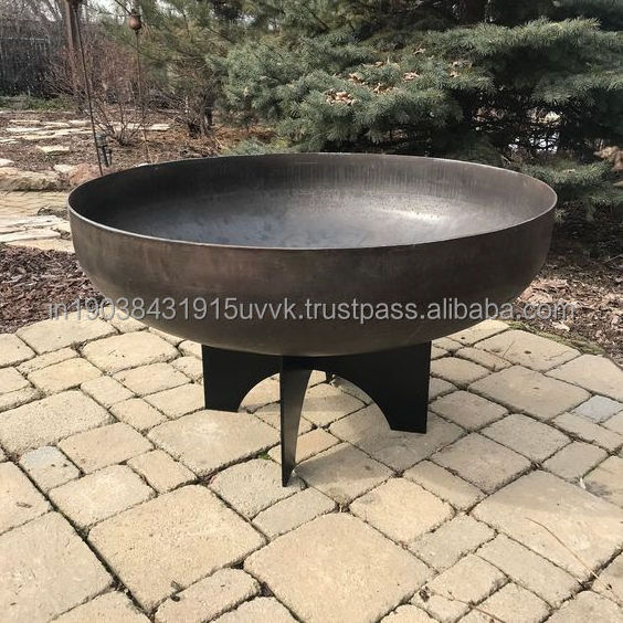 Corten Steel BBQ Fire Pit At Low Rates Metal Eco Friendly Good Quality Wholesale Wedding Grill Fire Pit For Garden Decor