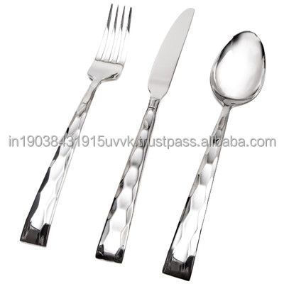 Italian latest Style cutlery Set With LID Abstract Pattern printed Thin Flatware Set Silverware For Hotel And Restaurant