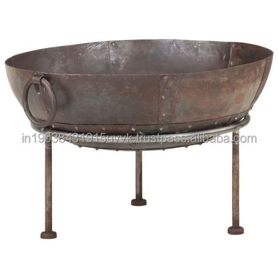 Rustic Metal European Style Fire Pit wood Stove American garden Accessories Rustic Metal Fire Pit With Logo Design