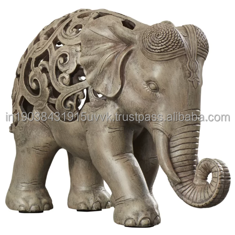 High Demanded Solid Aluminum Elephant Statue Table top Sculpture Arts Wholesale Supplies Animal model For Table Decor