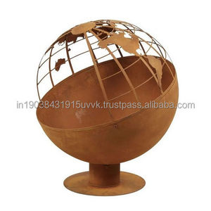 Rustic Metal New Fire Pit Decorative Vintage Style Wholesale Quality Amazing Indoor Outdoor Globe Design Fire Pit Garden Uses