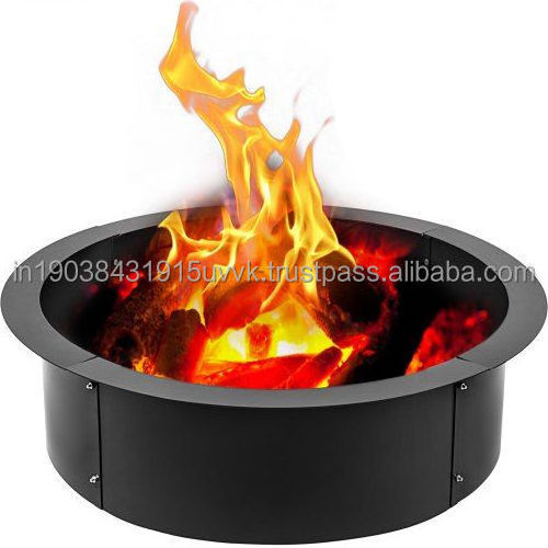 Fine Quality Factory Customized Fire Pit Pot Wood Storage garden Winter Coals Heater Black Matte Coated Decorative Accessory