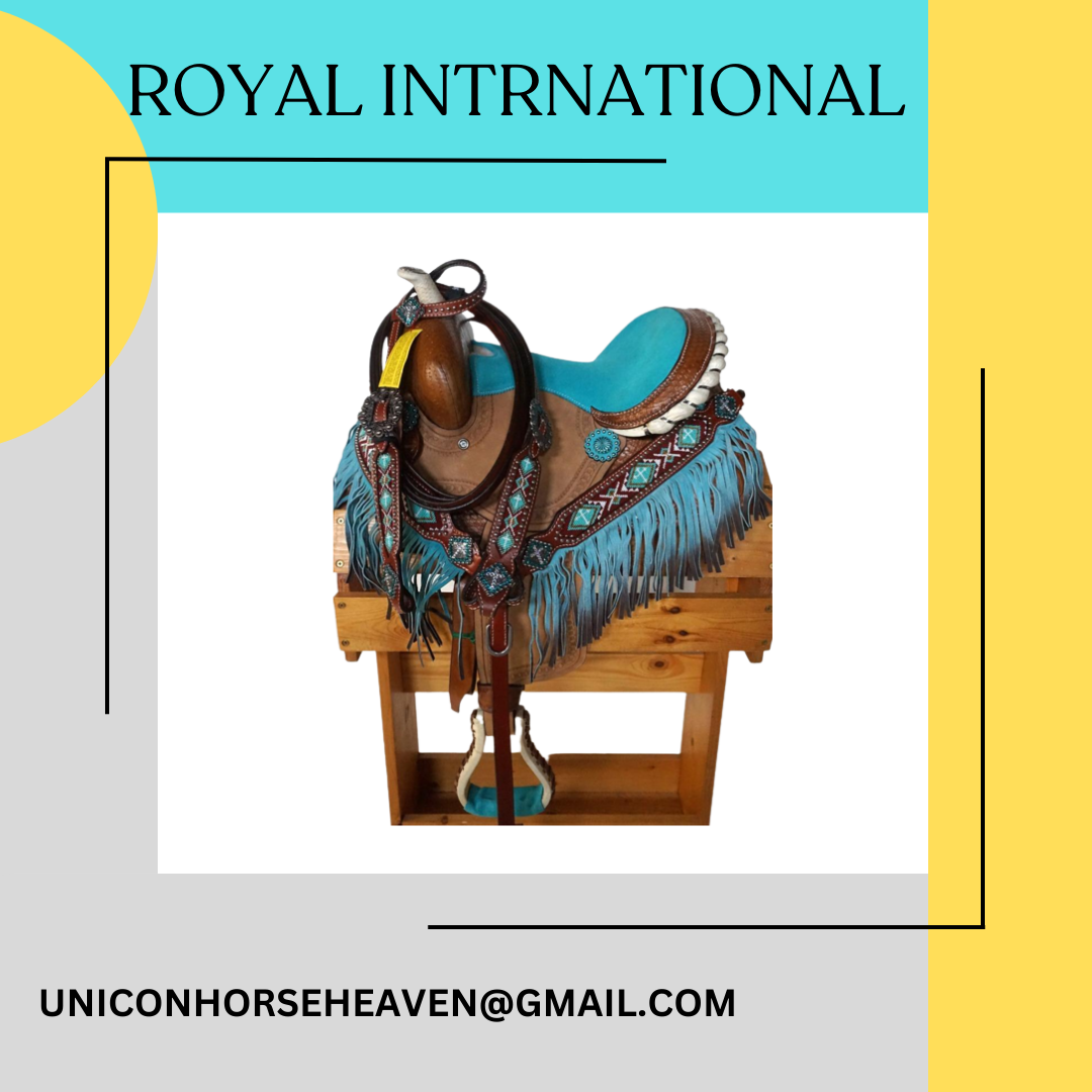 100% Export Quality Western Barrel Leather Horse Saddle Pad with Stylish Designed & Top Quality For Sale By Exporters