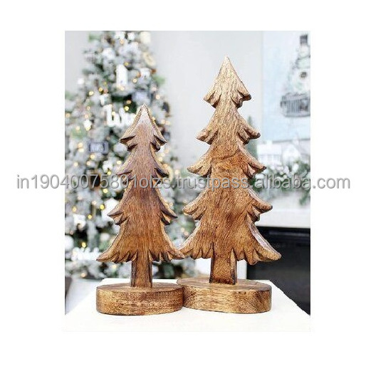 Natural Theme Wooden Christmas  For Christmas And Eastr Decoration Christmas decoration made in india