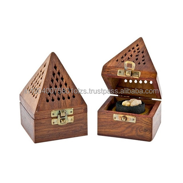 Wholesale Newest Wood And Acrylic Mubkhar Arabian Product Incense Burner OEM Custom Design Incense Burner Charcoal Burning