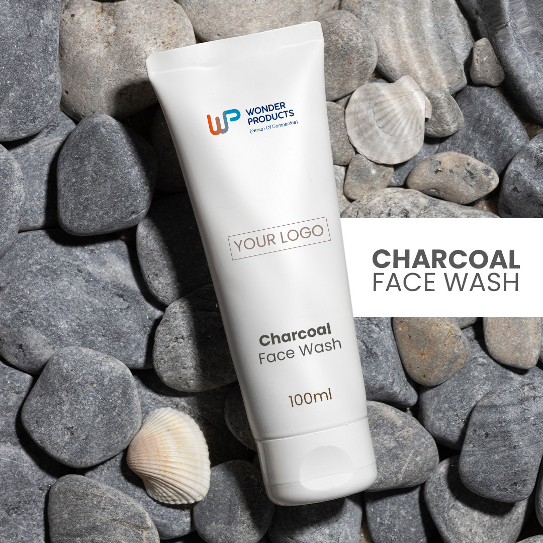 Hot Sell 2023 Charcoal Face Wash with Pure Organically Made 100ML Pack Customized Logo Available Charcoal Face Wash