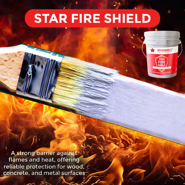 Private Label Star Fire Shield OEM Resistant Coating with Water-Based Semi-Glossy Finish Acrylic Material Spray Application