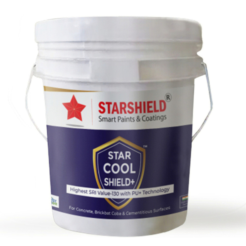 Star Cool Shield Plus High Albedo Paint  High Aledo Coating Highest SRI Paint Highest SRI Value-130 Energy Saving Coating