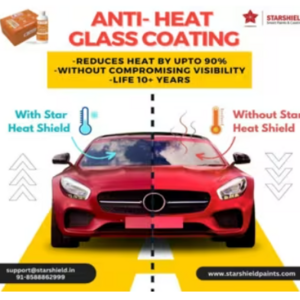 Enhance, Protect, Drive: Anti Heat IR-UV Block Star Heat Shield for Car- The Triple Action Solution for Car Glass- Sun Control