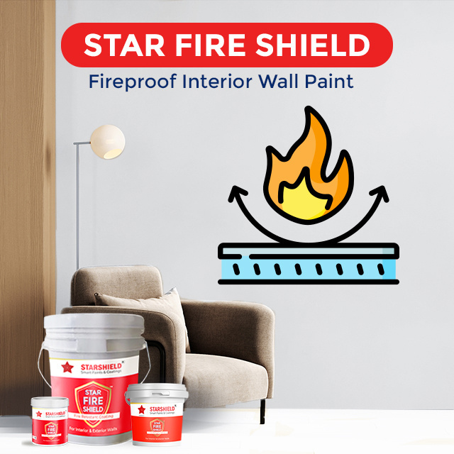 Private Label Star Fire Shield OEM Resistant Coating with Water-Based Semi-Glossy Finish Acrylic Material Spray Application