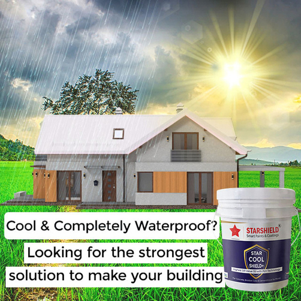 Star Cool Shield Plus High Albedo Paint  High Aledo Coating Highest SRI Paint Highest SRI Value-130 Energy Saving Coating