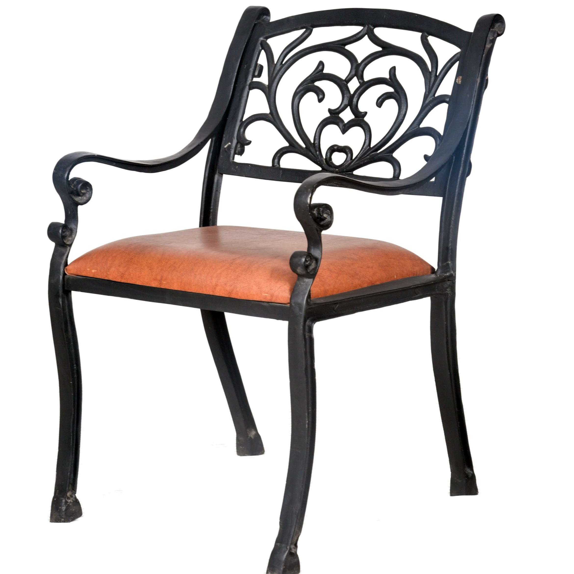 Decorative Aluminium Garden Chair  with  Cushion Perfect for Gardens  Patios and Porches  Enhance Your Outdoor Living Space