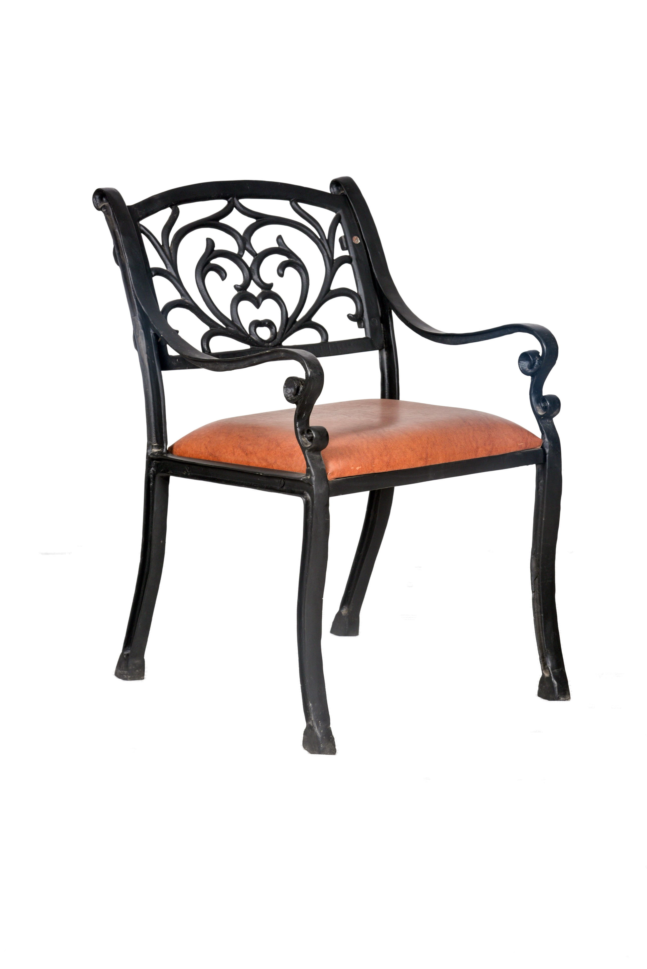 Decorative Aluminium Garden Chair  with  Cushion Perfect for Gardens  Patios and Porches  Enhance Your Outdoor Living Space