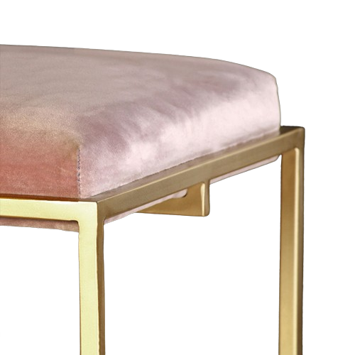 Golden Harmony Stool Small Bench In Gold Finish And Stylish Addition Stools In Unique Designs