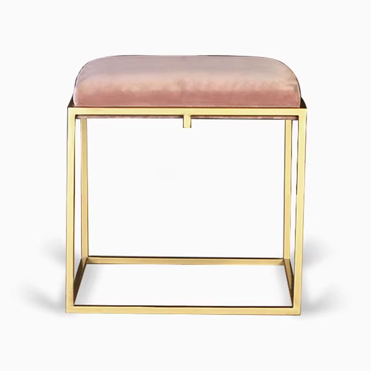 Golden Harmony Stool Small Bench In Gold Finish And Stylish Addition Stools In Unique Designs