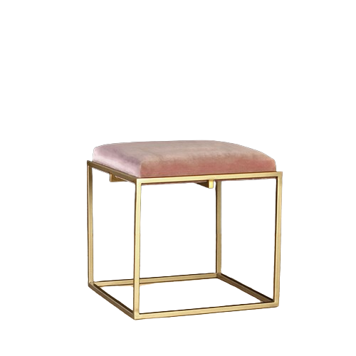 Golden Harmony Stool Small Bench In Gold Finish And Stylish Addition Stools In Unique Designs