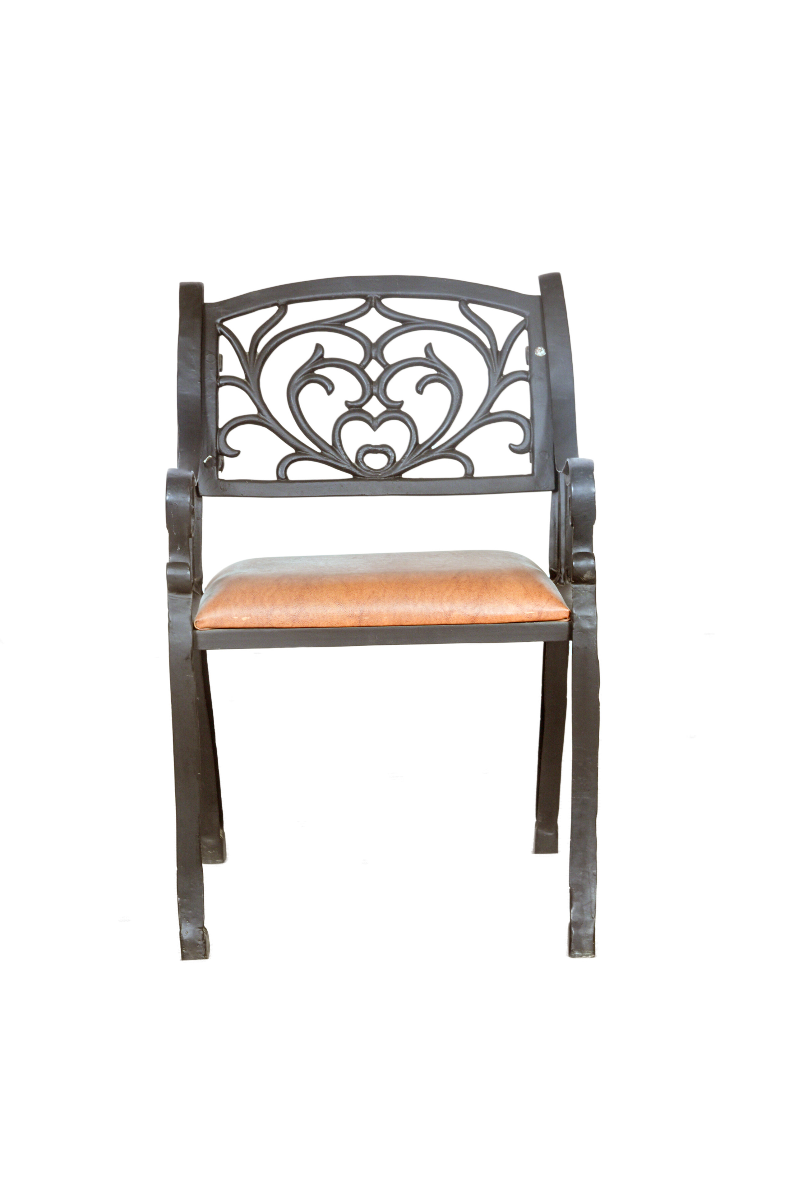 Decorative Aluminium Garden Chair  with  Cushion Perfect for Gardens  Patios and Porches  Enhance Your Outdoor Living Space