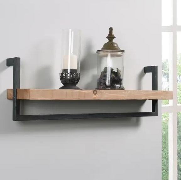 Low price Home Decor Wall Storage Wood Shelf  Floating Shelves New Design Wood Grain Supermarket Shelving