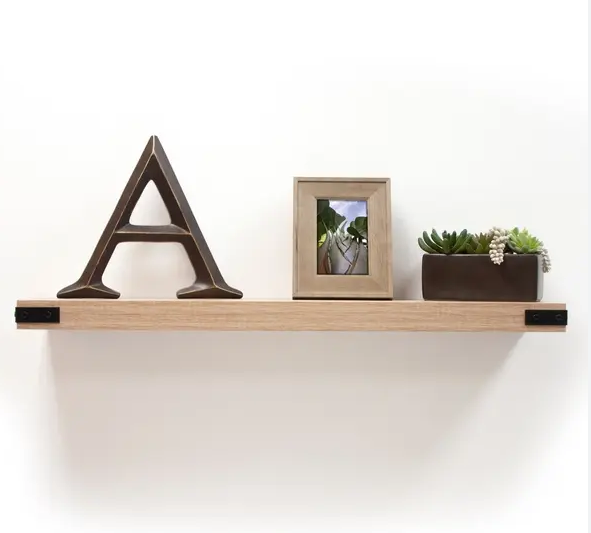 Low price Home Decor Wall Storage Wood Shelf  Floating Shelves New Design Wood Grain Supermarket Shelving