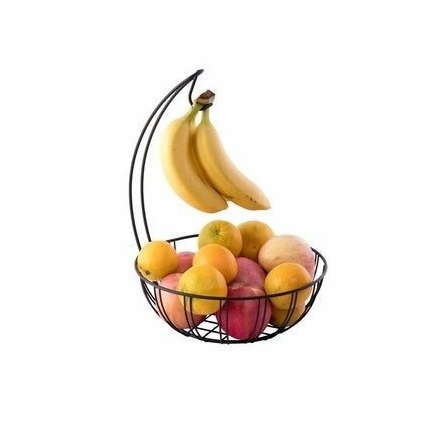 Metal Fruit Basket 2 Layer copper Fruit Basket Kitchen Counter can Place a Variety of Snack Bread Fruit Tray